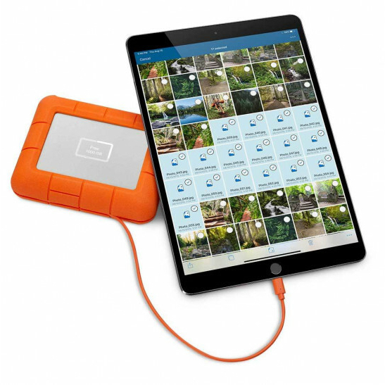 1TB LaCie Rugged BOSS SSD USB-C *No Laptop Needed*